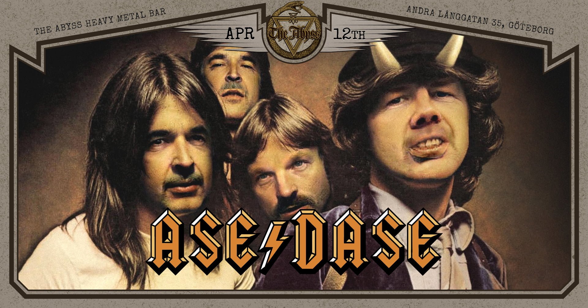 ASE/DASE – Tribute to AC/DC: Live @ The Abyss April 12th!