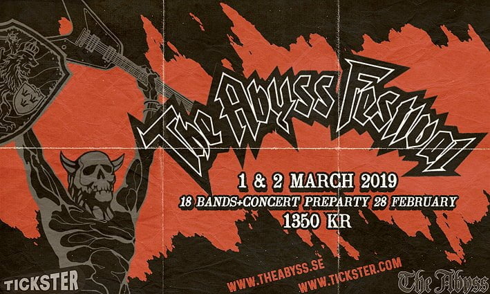 The Abyss Festival 2019 - Gothenburg - Ticket Price 1350kr